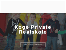 Tablet Screenshot of koege-realskole.dk